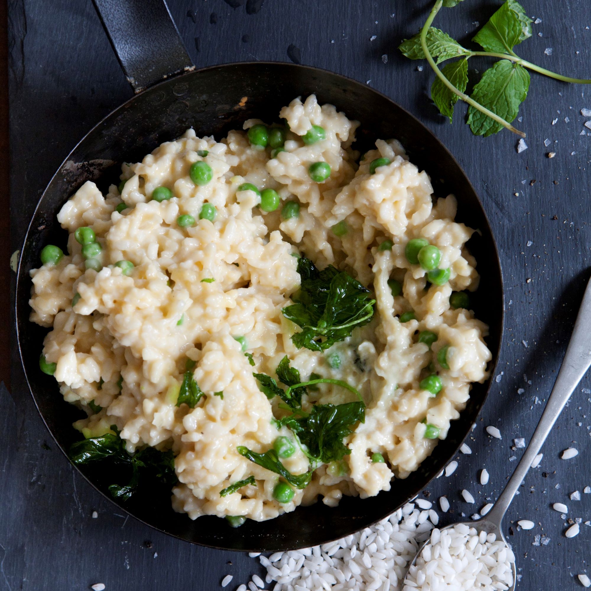 Pea and Mint Risotto | qcwacountrykitchens.com.au