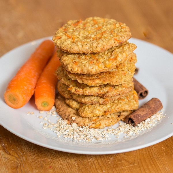 Carrot, Date and Oat Biscuits