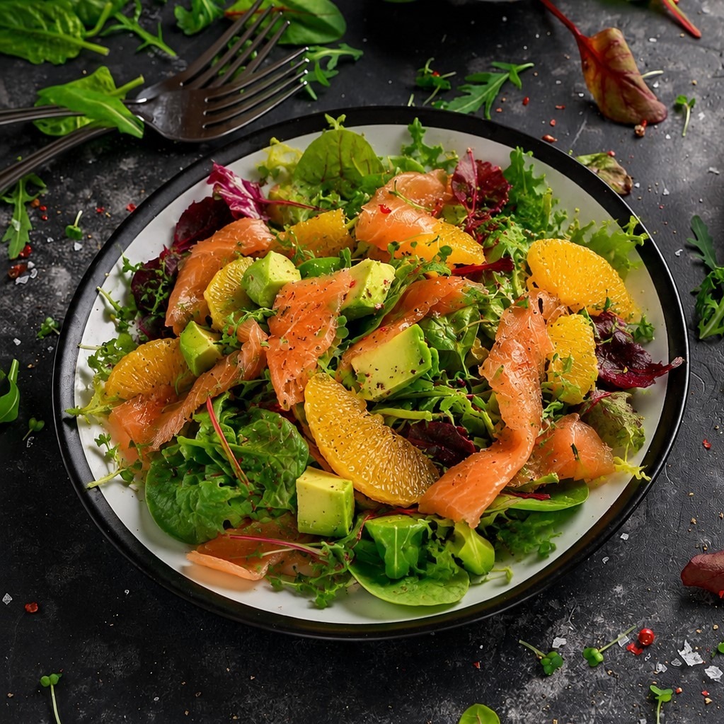 Wsq_Citrus and Salmon Salad