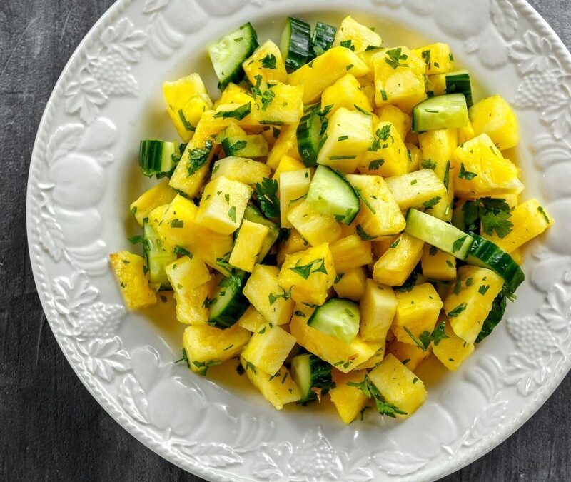 Spicy Cucumber and Pineapple Salad