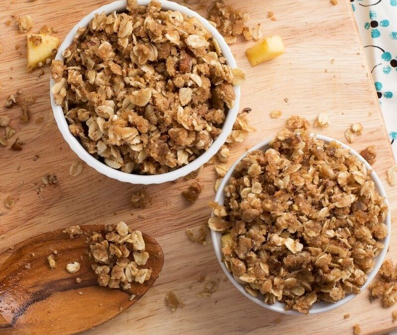 Stovetop Apple and Pear Crumble