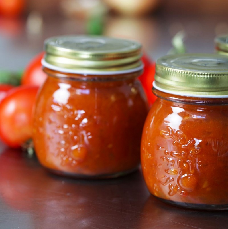 Jars of Tomato Chutney Photo