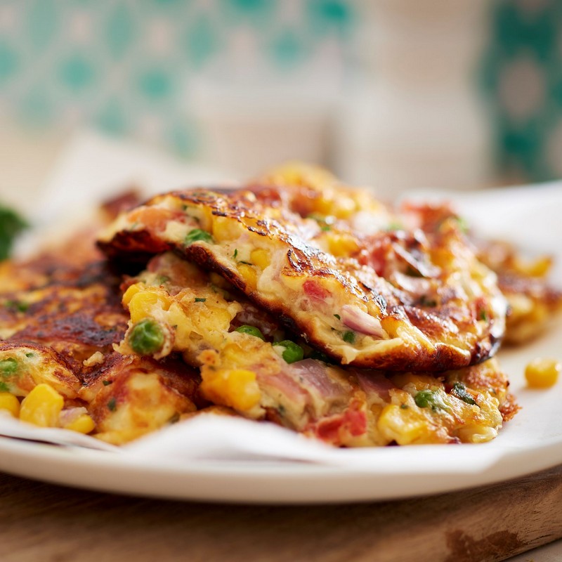 Veggie Fritters Close Up Photo