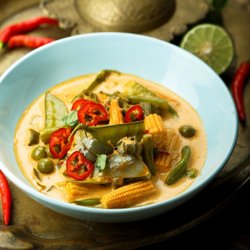 Bowl of Homemade Vegetarian Curry