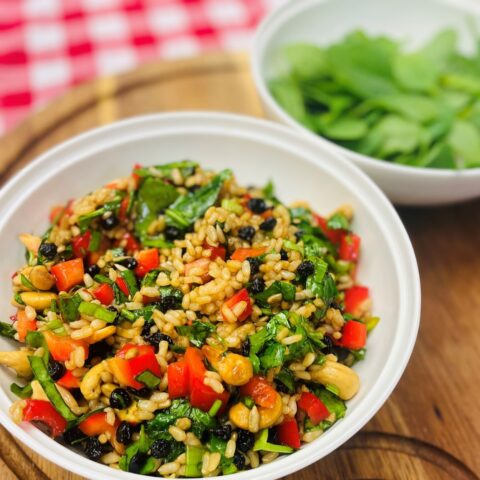 Christmas Brown Rice Salad | QCWA Country Kitchens