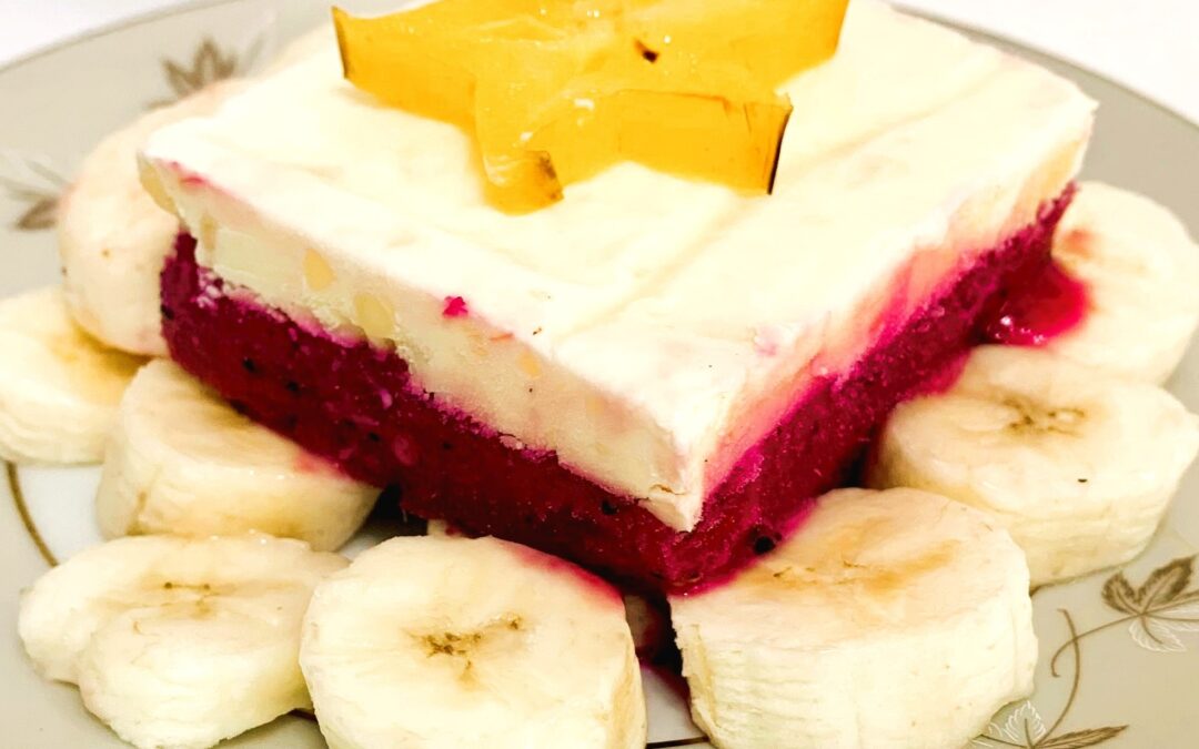 Frozen Dragon Fruit and Pineapple Bars