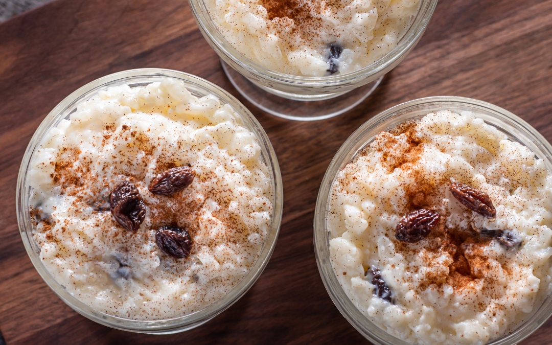 Pear and Sultana Rice Pudding