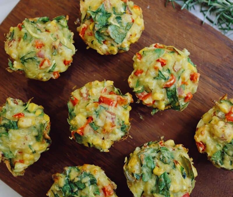 Vegetable and Ham Muffins