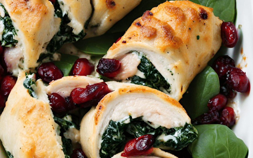 Spinach and Ricotta Stuffed Chicken Rolls