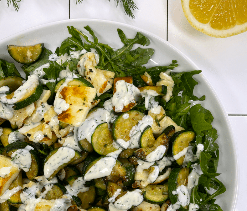 Zucchini and Haloumi Salad