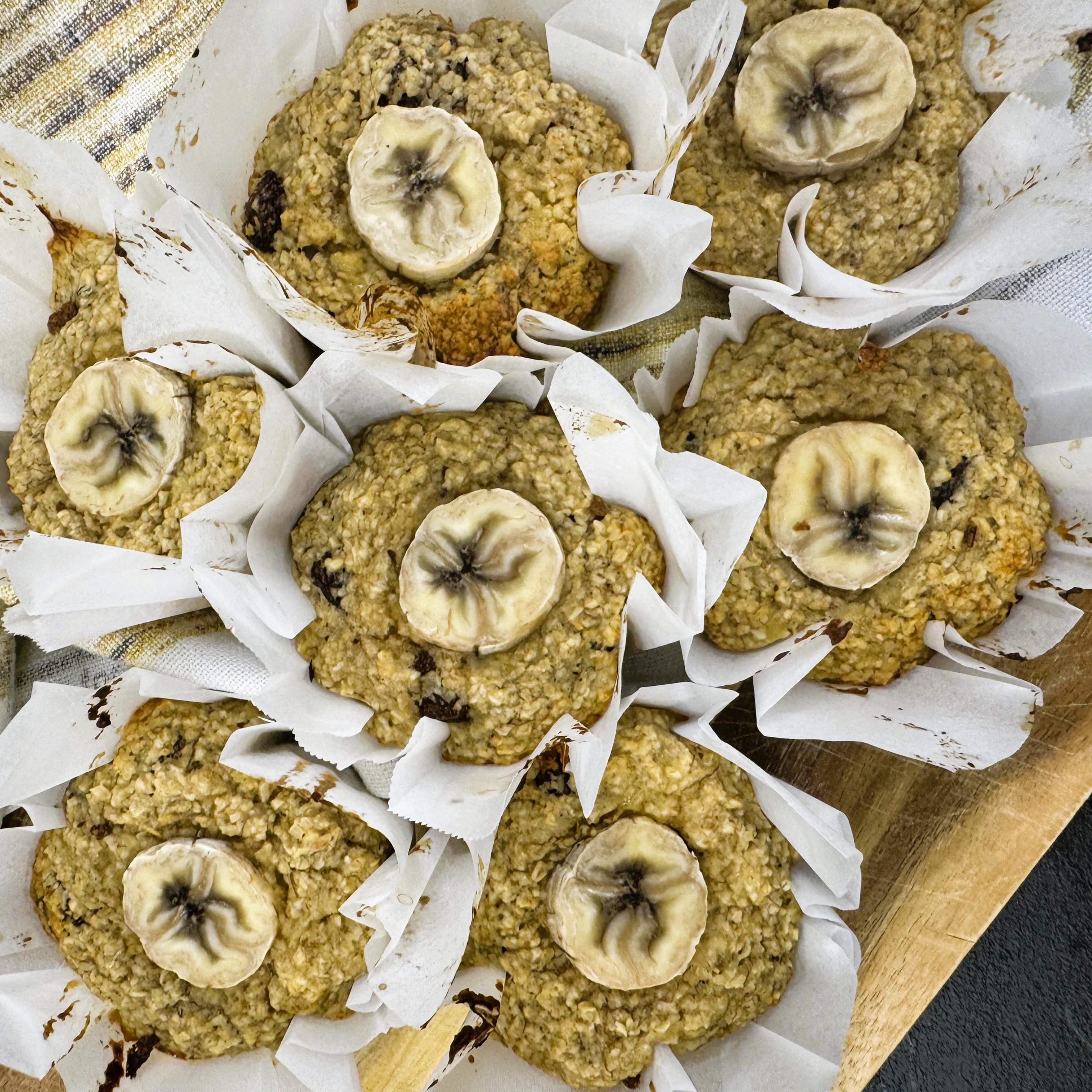 Banana, Oat and Sultana Muffins