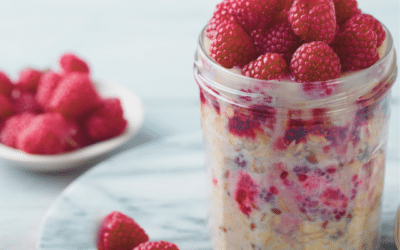 Apple and Raspberry Overnight Oats