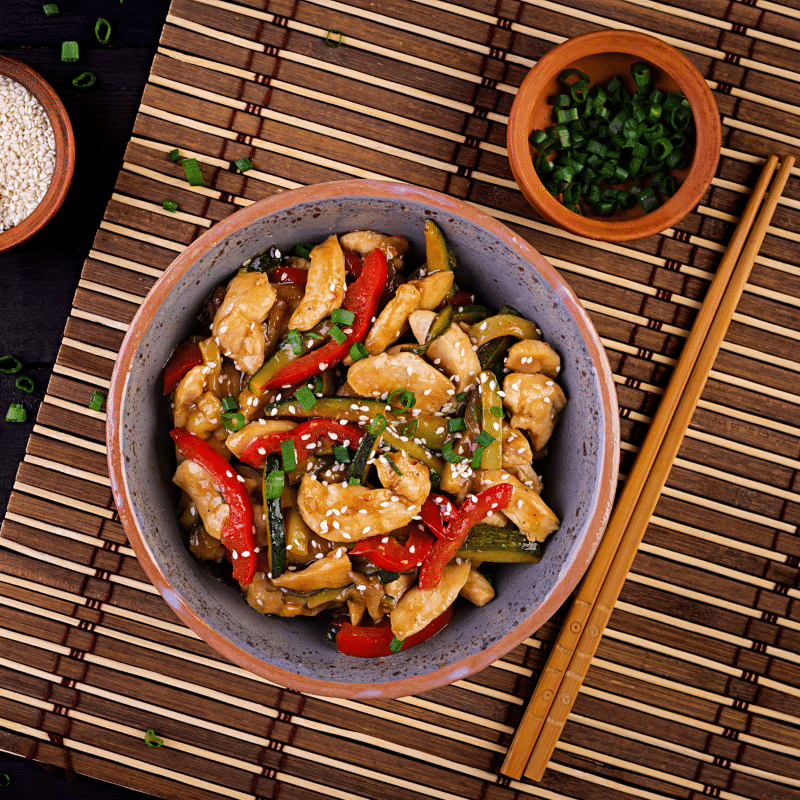 Chinese Style Chicken Stir Fry for Two