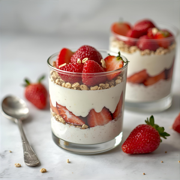 Layered Strawberry Parfait