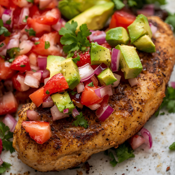 Mexican Chicken with Strawberry Salsa