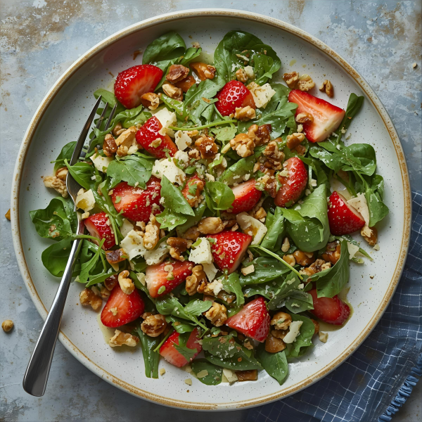 Strawberry, Walnut, Parmesan & Rocket Salad
