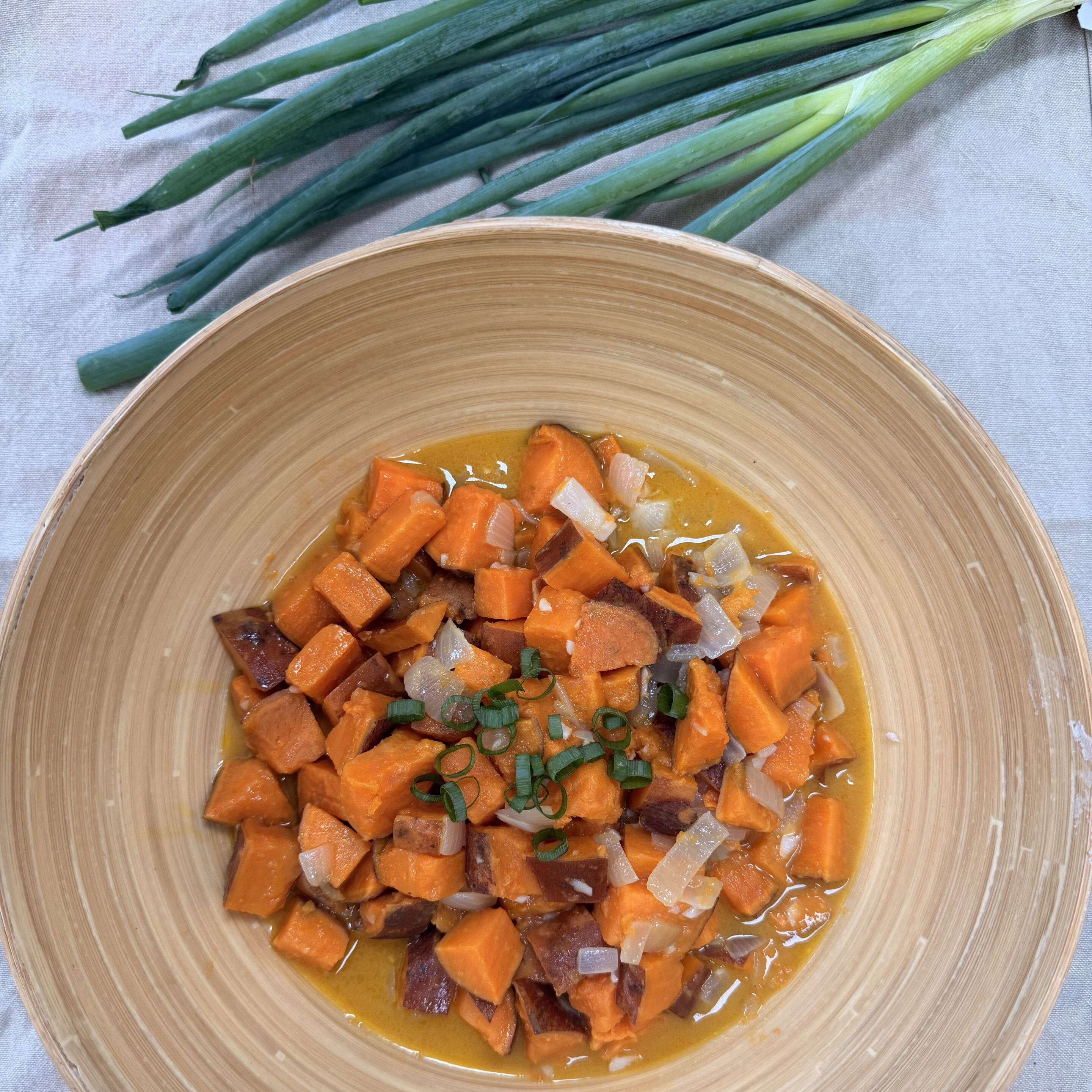Sweet Potato in Creamy Coconut Sauce