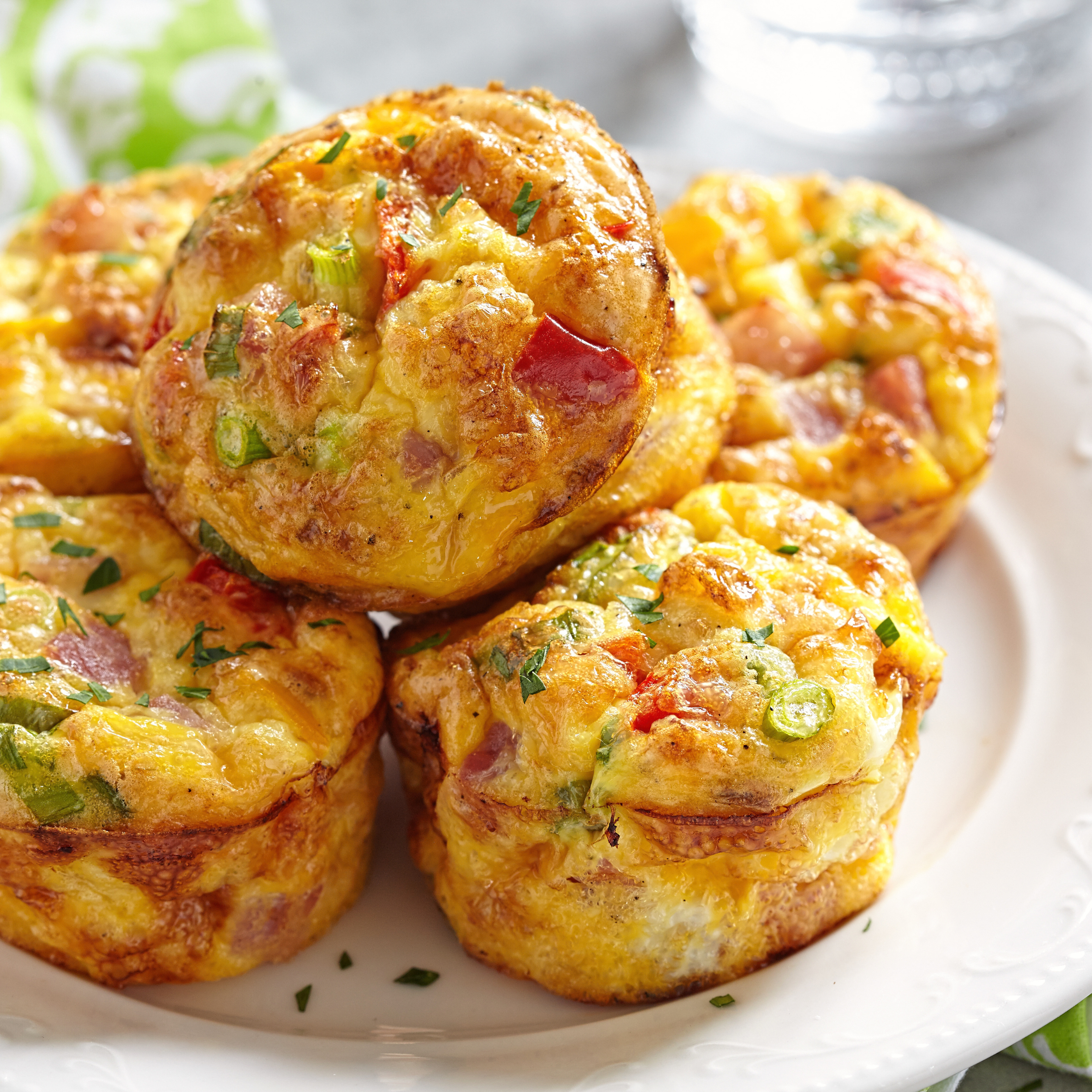Flourless Veg, Ham and Cheese Muffins