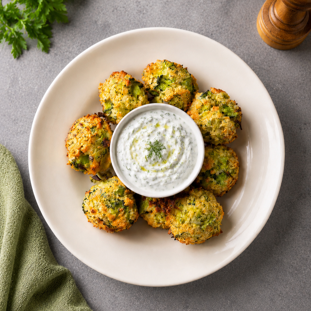 Cheesy Broccoli Bites