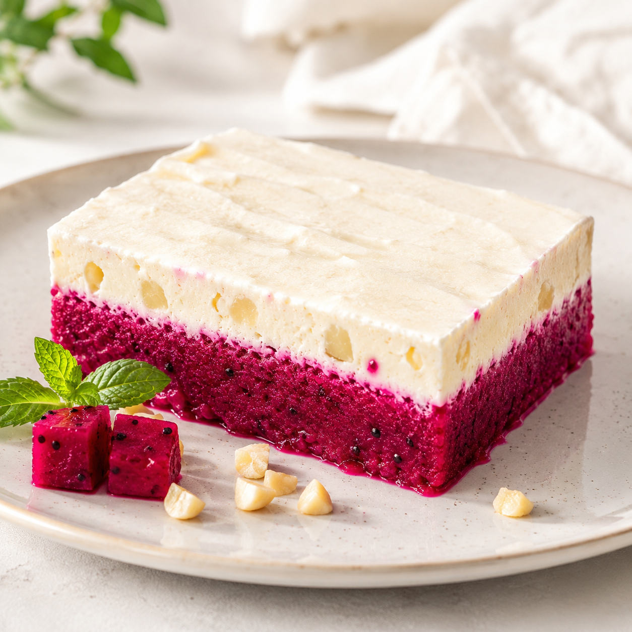 Frozen Dragon Fruit and Pineapple Bars